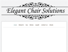 Tablet Screenshot of elegantchairsolutions.com